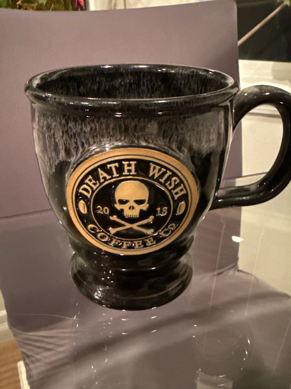 2018 Skull And Crossbones Logo Death Wish Coffee Mug